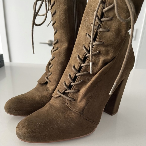 Steve Madden Lace-up Booties - Picture 5 of 8